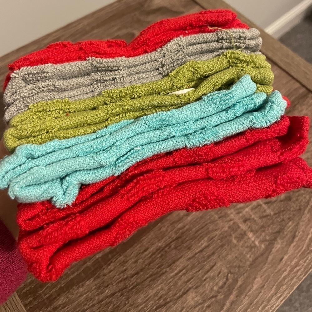 Set of 10 dish cloths. - Picture 3 of 5